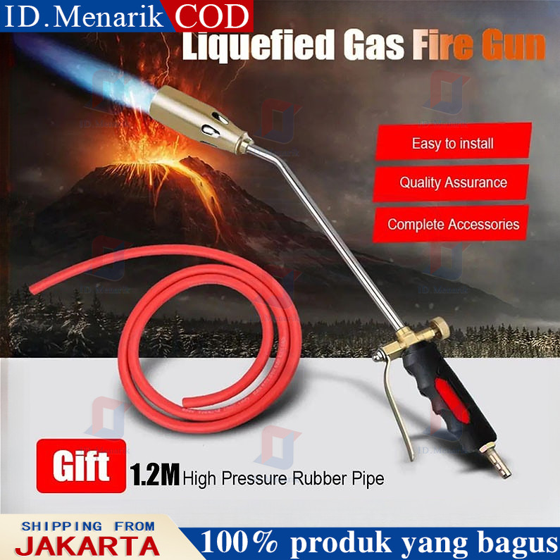 Kompor Bakar Komplit Gas Torch Dengan 1.2m Selang Alat Bakar Heating Torch 51cm Gas LPG Blender Baka