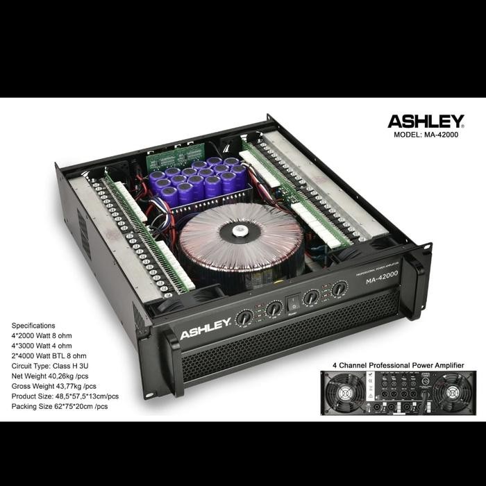 POWER AMPLI ASHLEY MA 42000  / POWER AMPLI ASHLEY MA42000