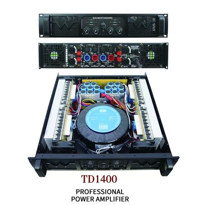 POWER AMPLIFIER SOUNDSTANDARD TD1400 TD 1400 4CH 4X1200 WATT