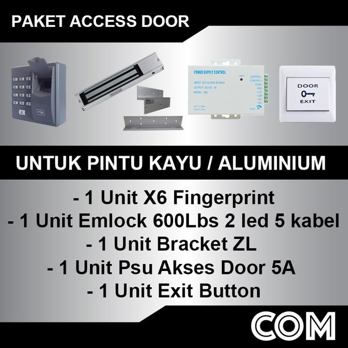 

NG Paket X6 Fingerprint / Paket Akses Door X6 RFID Door Access ControlNG