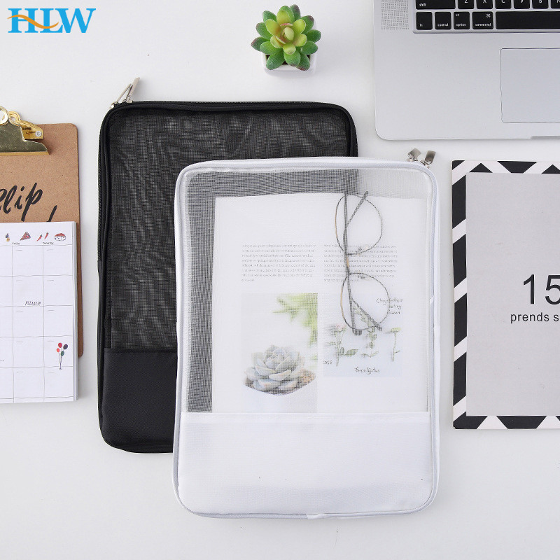 

Stationery Storage Folder File Folder Zipper File Organizer Folders Grid Bag Portfolio Paper Storage Office Organizers