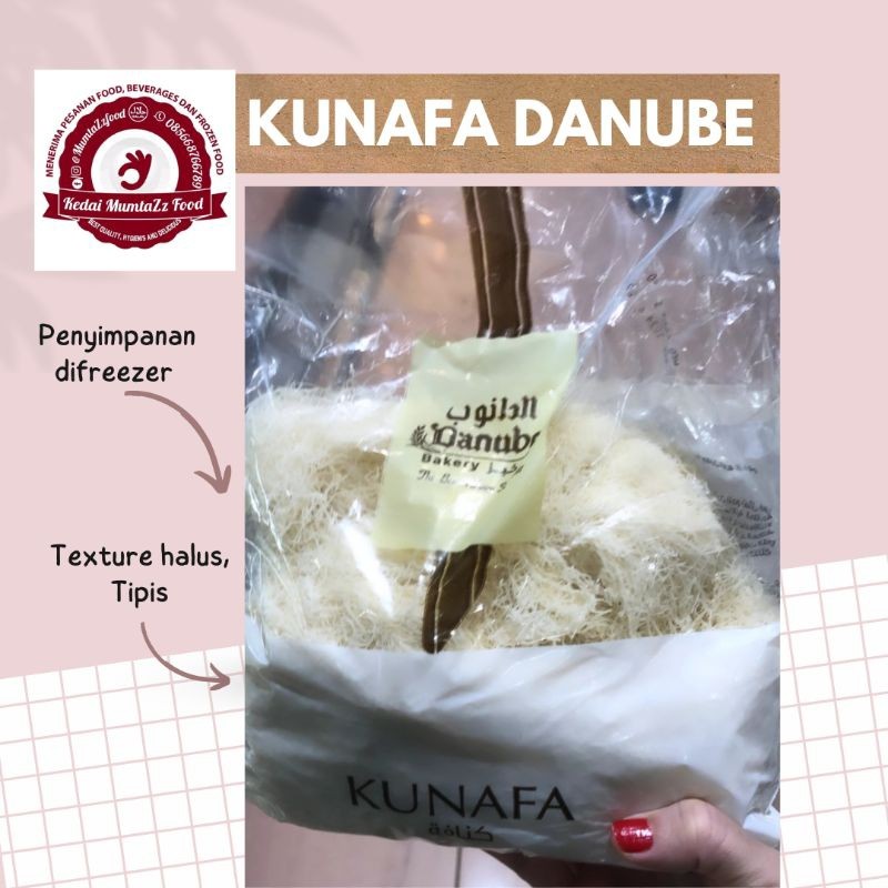 

Kunafa arab / konafa pastry frozen / Kataifi / kadayif untuk dessert dan cokelat dubai viral