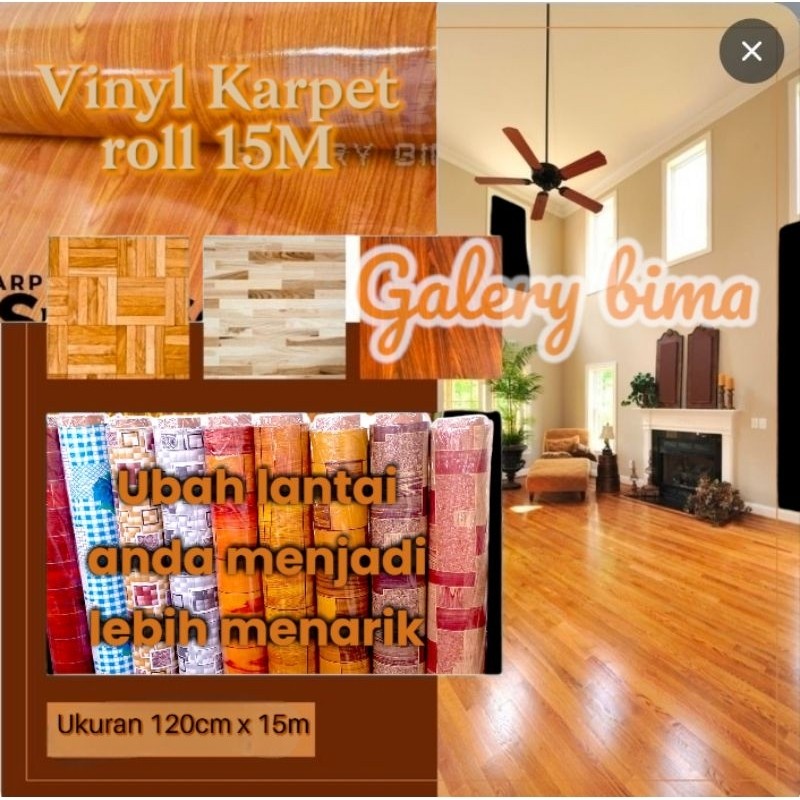 KARPET LANTAI VINYL PLASTIK/PERLAK ROLL 15M | PELAPIS LANTAI/MEJAH/DINDING Co