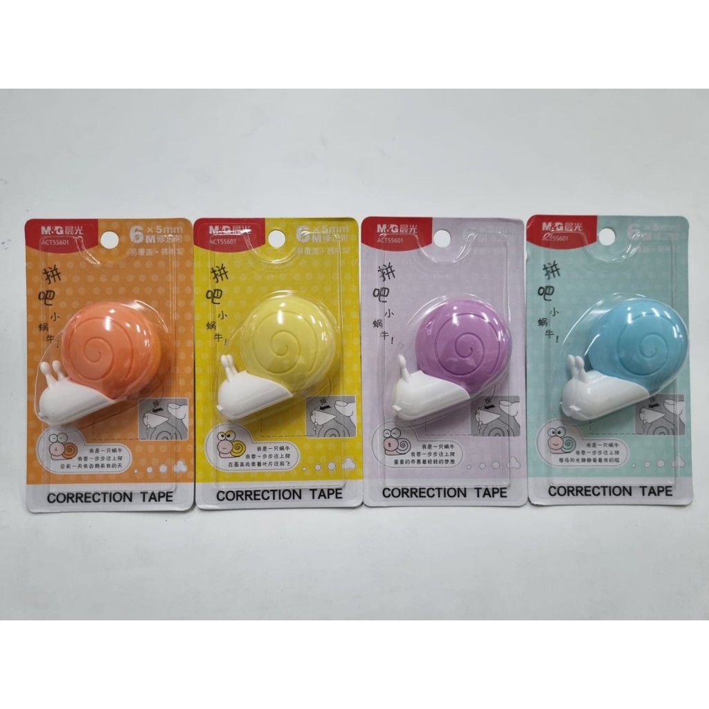 

Correction Tape M&G 6Mx5mm Snail