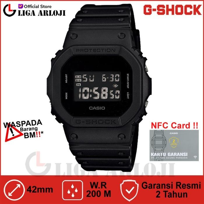 Casio G-Shock DW-5600BB-1DR Jam Tangan Pria Digital GSHOCK DW5600 DW5600BB DW-5600BB-1 Blackout Orig