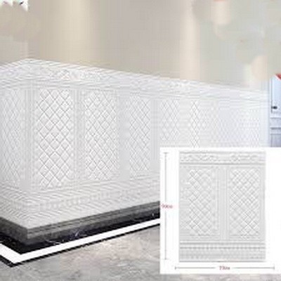 Wallpaper Dinding Wallfoam Brickfoam Motif Pintu Jati Wallpaper Foam 3D