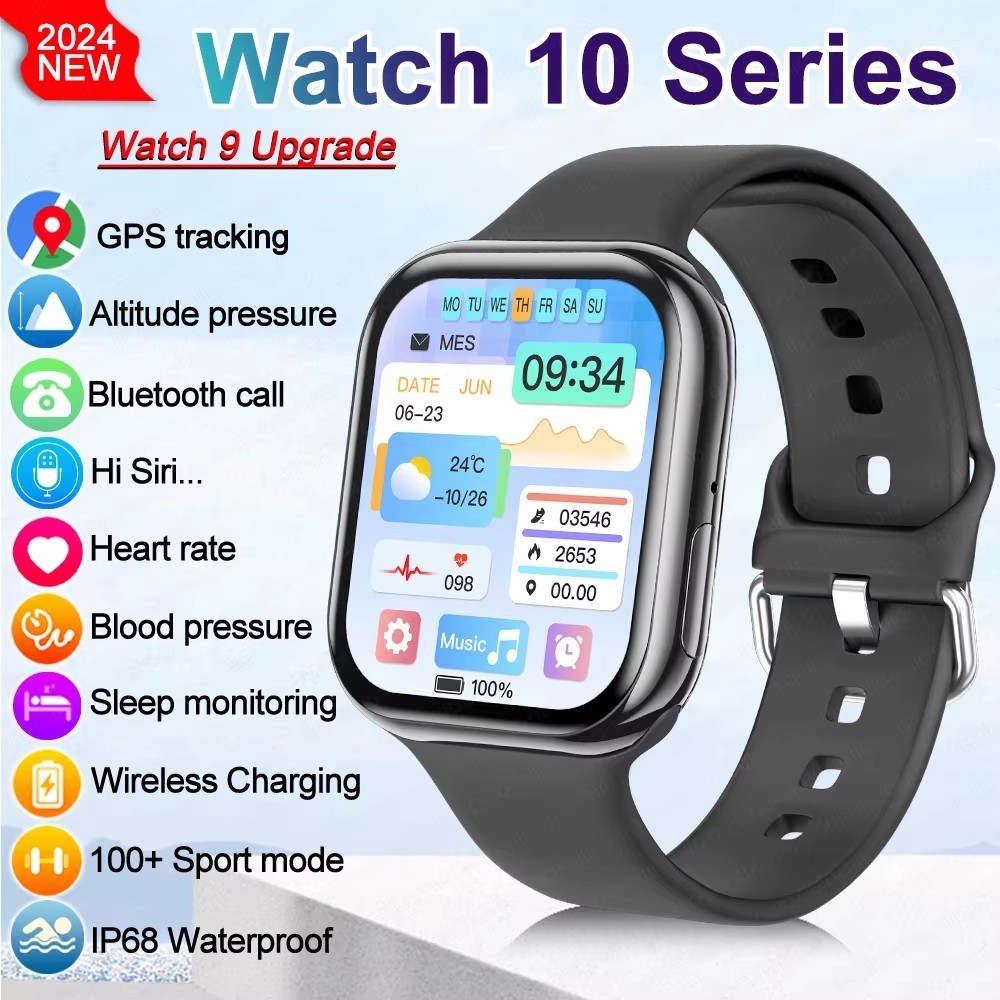 2025 New Original For Apple Watch 10  Smart Watch Men Body Temperature Bluetooth Call NFC GPS Sports