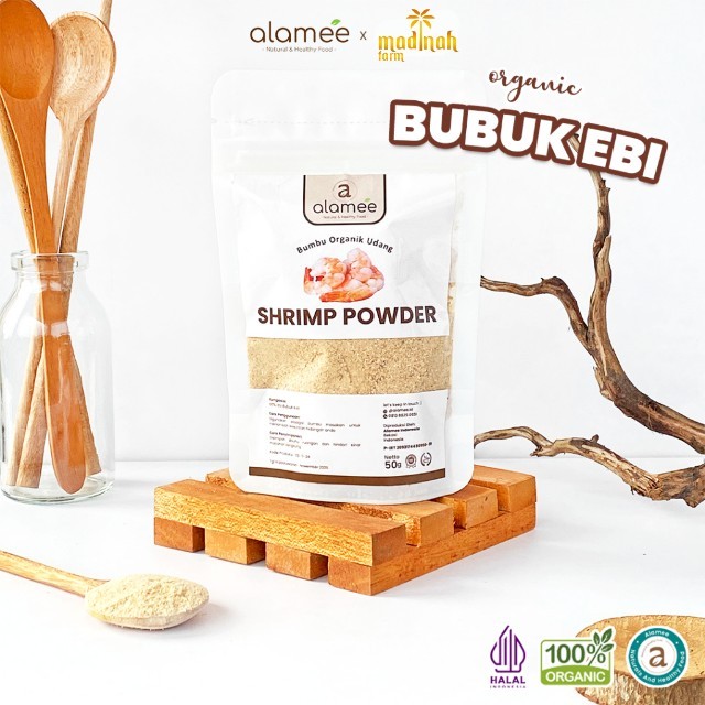 

ALAMEE Ebi Bubuk Halus Bumbu Dapur Organik Udang Shrimp Powder Spice Seasoning 50gr madinah
