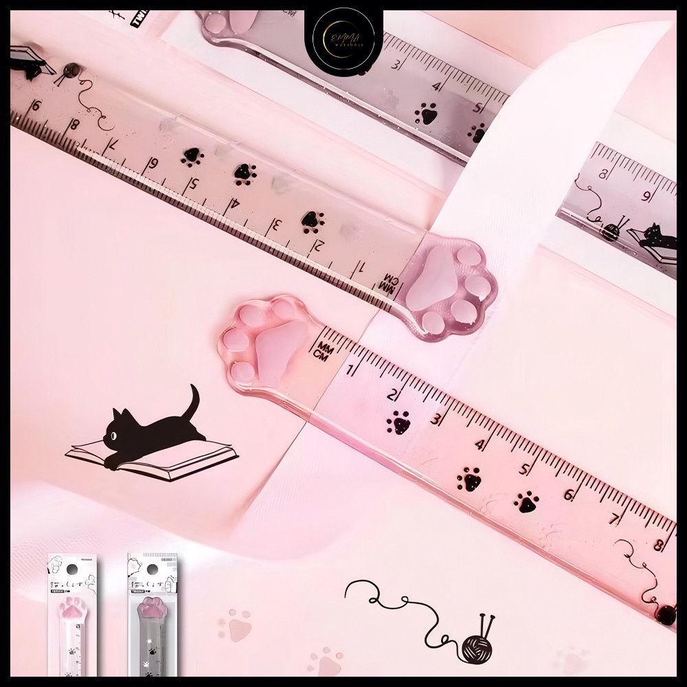 

EM Penggaris Lucu Kaki Kucing 15 Cm Cute Ruler