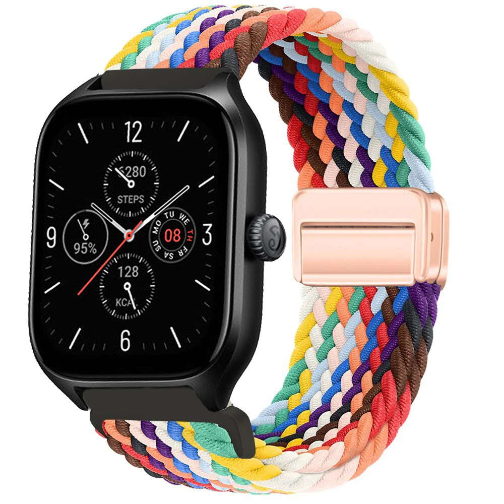 Braided Solo loop strap For Amazfit GTS/2/2e/3/4/GTS2 Mini/GTR 2/2e/4/3/Pro nylon Bracelet Amazfit b
