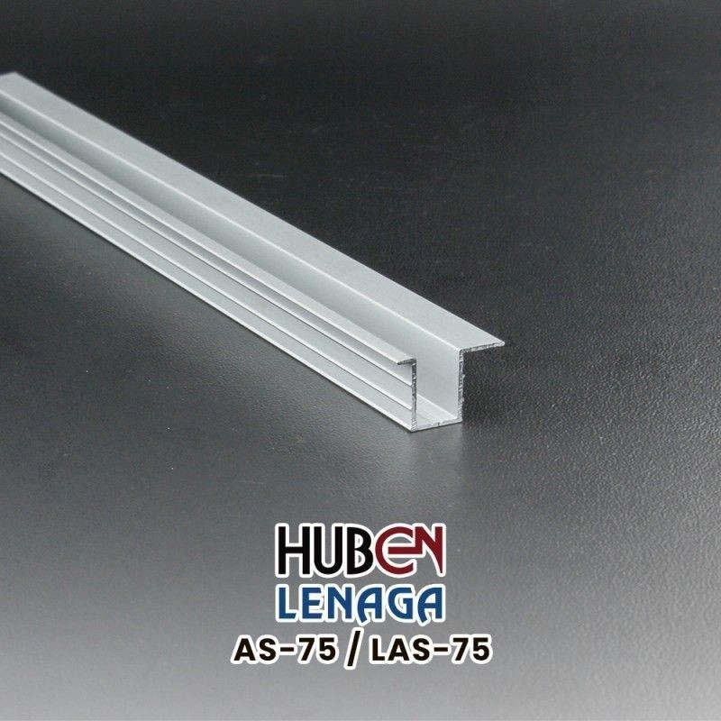 Rel Lemari AS-75 3 Huben meter / Rel Pintu  Sliding Door Pintu Geser Aluminium Huben AS-75