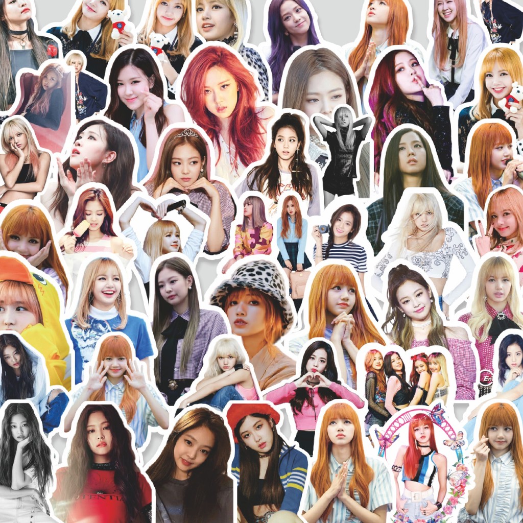 

Stiker Cutting Pack Stiker Girl Band Korea Black Pink Isi 100Pcs Series Aesthetic Lucu Keren Untuk Koper Bahan Vynil