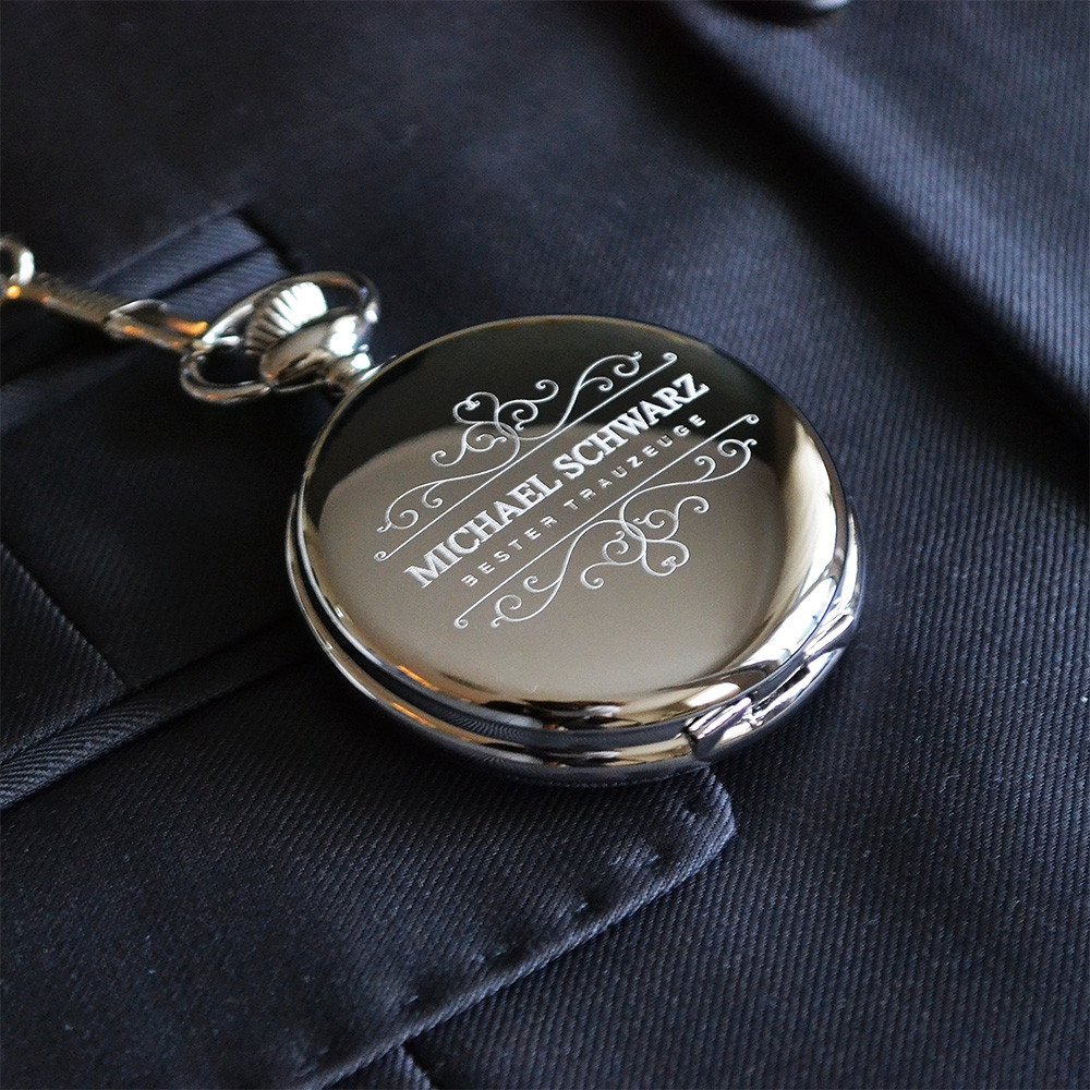 

Best Man Gifts Personalized Pocket Watch With Chain Engraved Monogram Custom Watch Groomsmen Proposal Wedding Party Usher Favors