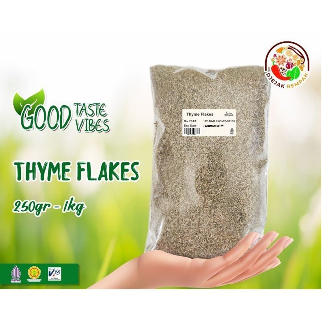 

Thyme Flakes (Kemasan 100 Gr - 500 Gr)