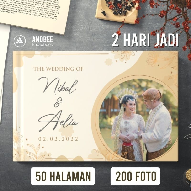 Photobook Wedding / Hardcover / Album Foto Pernikahan / 200 FotoCO