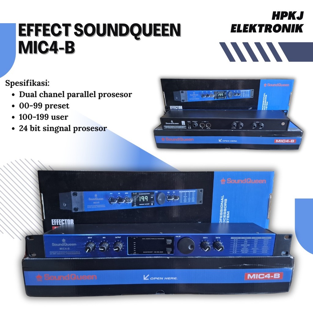 EFFECT VOCAL SOUNDQUEEN MIC 4 EFFCET SOUNDQUEEN MIC-4