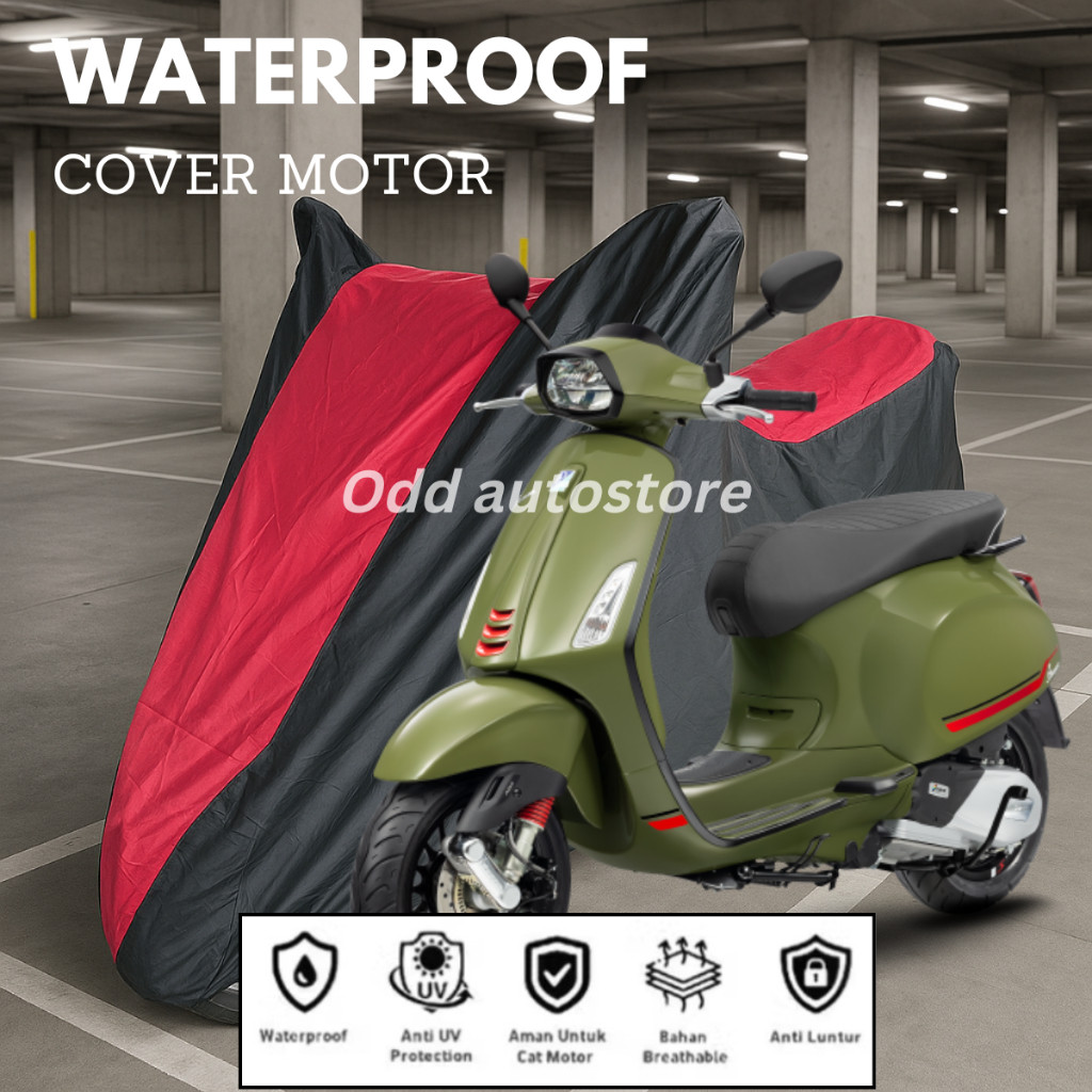 [PREMIUM ORIGINAL] Cover motor / sarung motor Vespa sprint waterproof