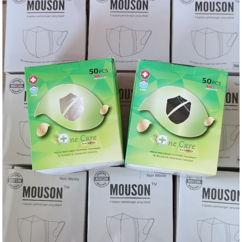 Masker Duckbill One Care 4 Ply Kualitas Original Premium#Masker Duckbill One Care 4 Ply