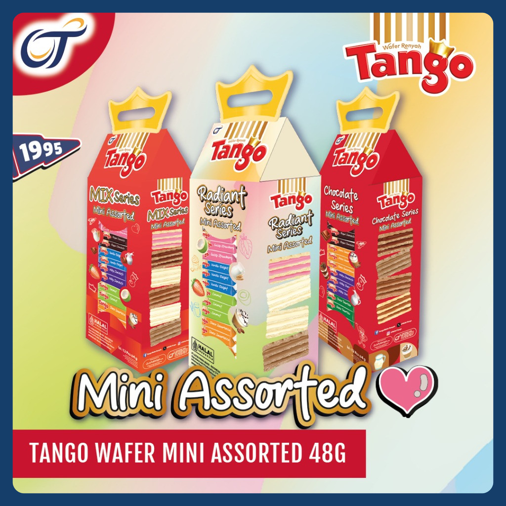 

Tango Wafer Mini Assorted 12 Pcs x 4 Gr [1 Box]
