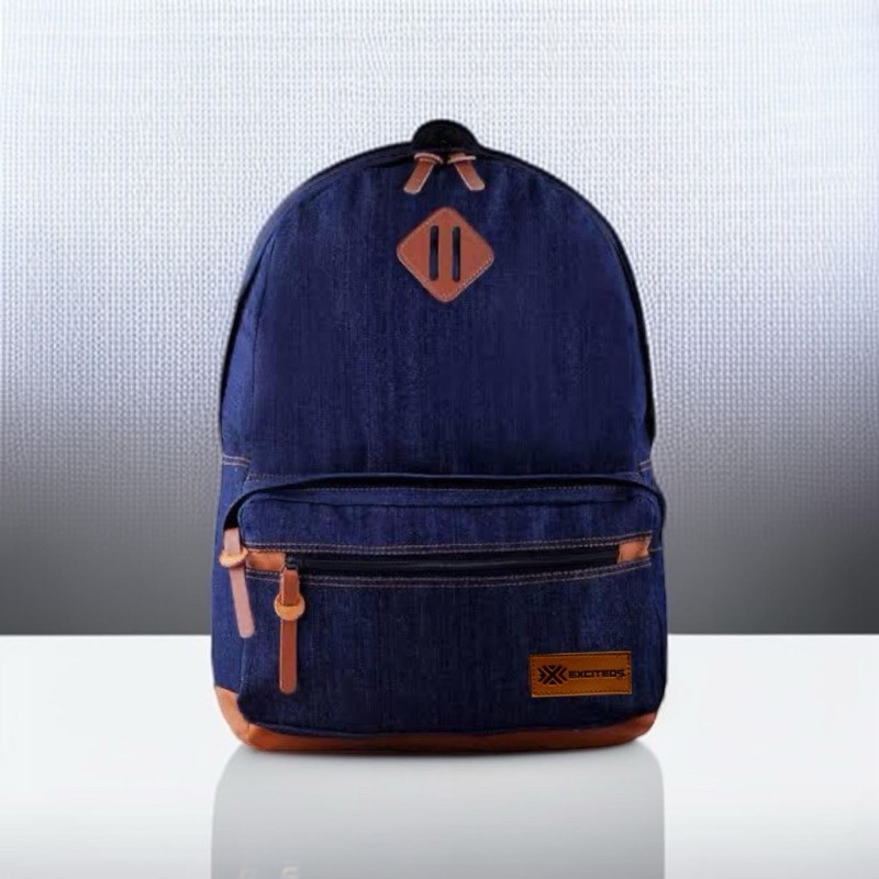 TAS RANSEL PRIA JEANS DENIM SABLON ANIME ONE PIECE FUNK KEREN | TAS BACKPACK BAHAN JEANS DISTRO | TA