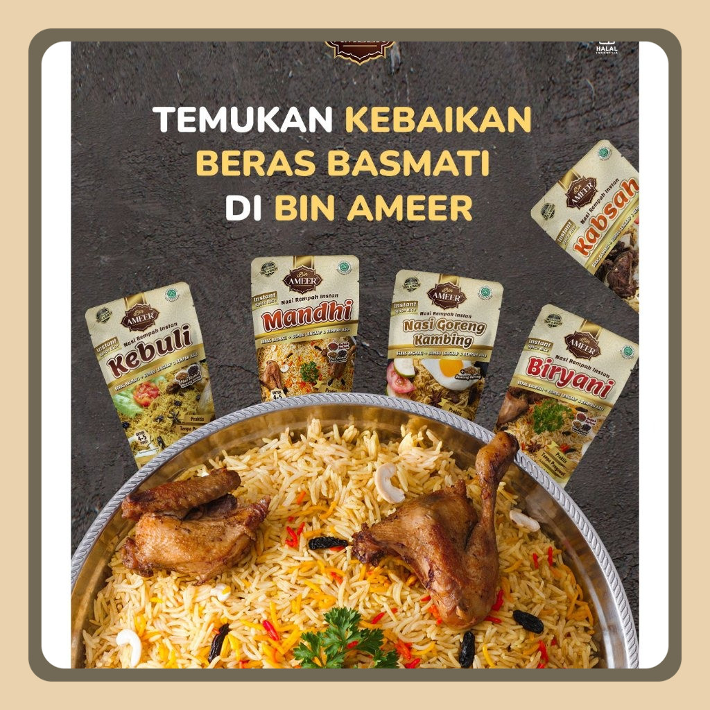 

Paket Nasi Kebuli Lengkap Bumbu | RICE COOKER | Beras Basmati Rice Kebuli Biryani Kabsah Mandhi