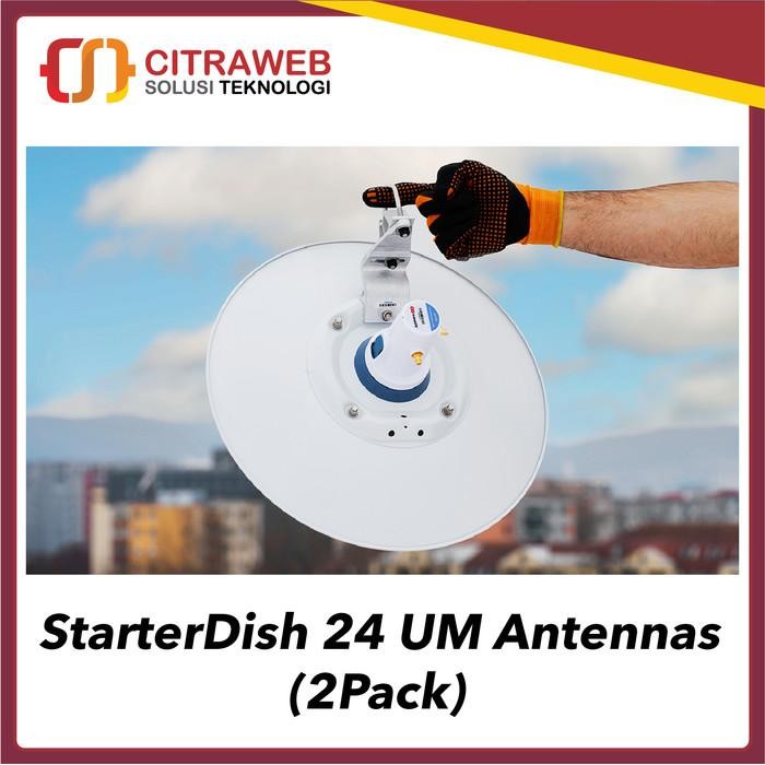 RF elements StarterDish 24 UM Antennas 2Pack - Putih, Standar
