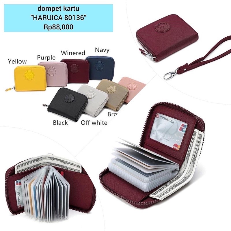 Dompet Haruica Wallet 80136 Waterproof Nylon