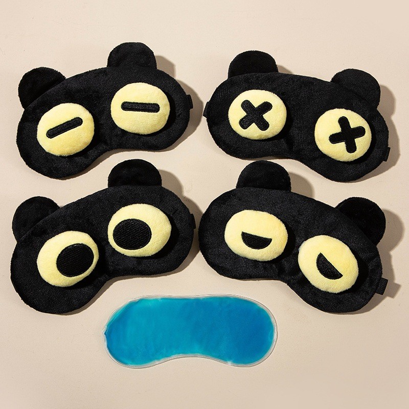 penutup mata masker tidur travel dengan therapy gel pendingin anak dewasa sleeping and relaxing eye 