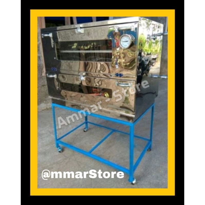 Oven Gas Bahan Stainless Ukuran 75x55x70 CM, Oven Gas Api Atas Bawah, Oven Gas Api Atas Bawah, Oven 