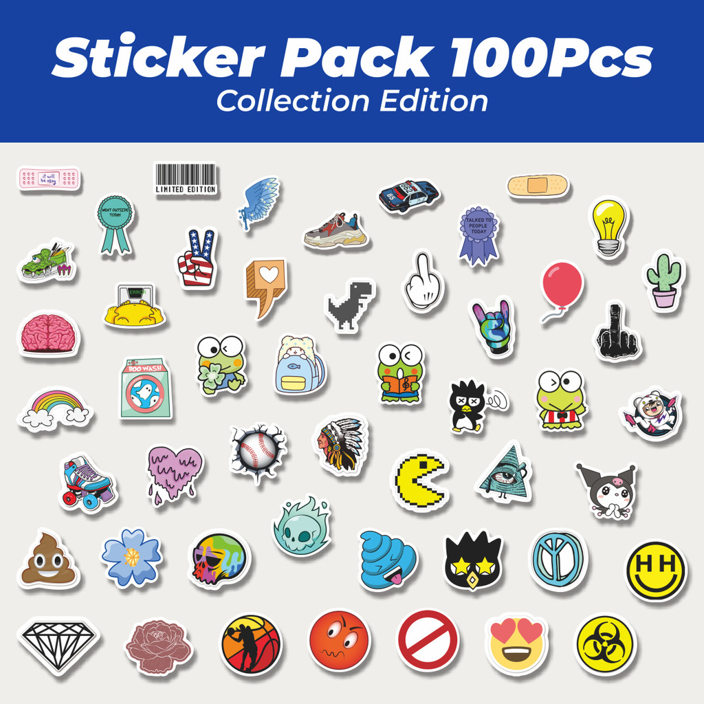 

Hot Noob Pack Stiker Random V2 Stiker Lucu Anti Air Stikers Berperekat Waterproof Sticker Decal Buat Motor Helm Buku Journal Koper Casing HP Laptop Botol Minum