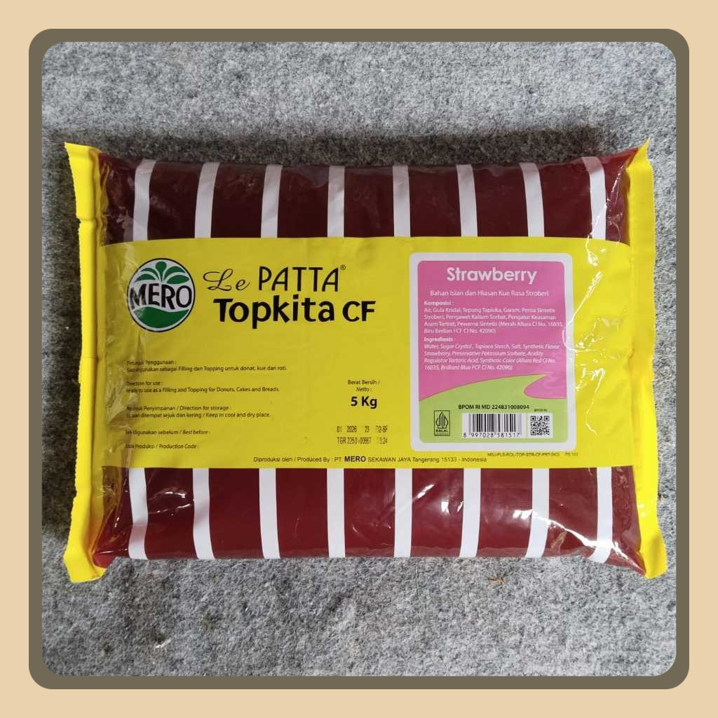 

Selai Lepatta Topkita CF Strawberry lepata 5 KG