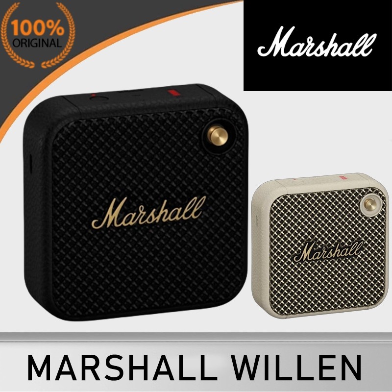 【100% Original】Marshall Speaker/Marshall Willen Original 100% Portable Bluetooth Speaker Waterproof 