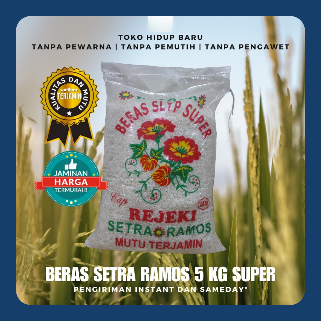 

(BEST SELLER) BERAS SETRA RAMOS 5 KG SUPER HIGH QUALITY MURAH!
