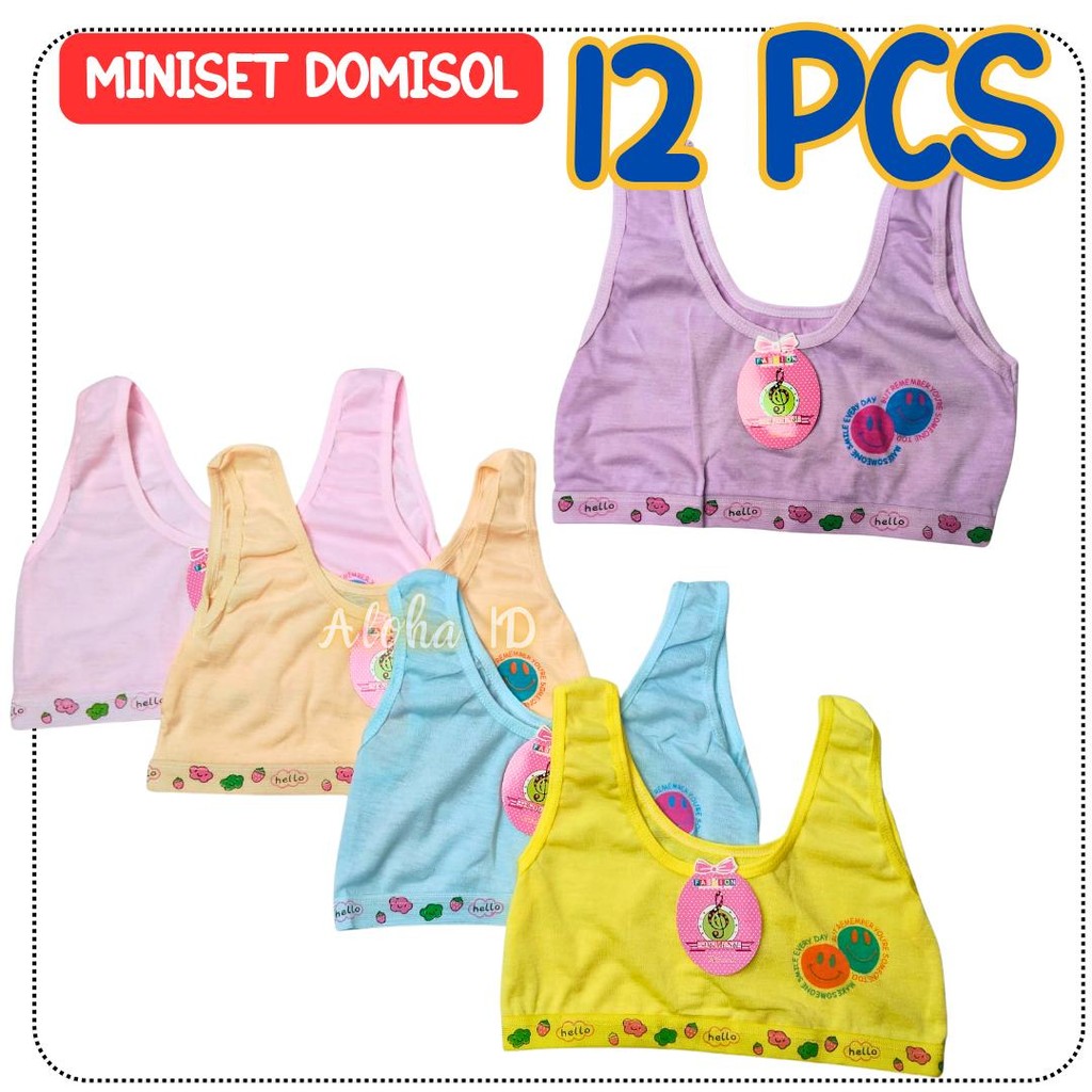 12 PCS Selusin miniset anak remaja bra mini anak Perempuan Lucu