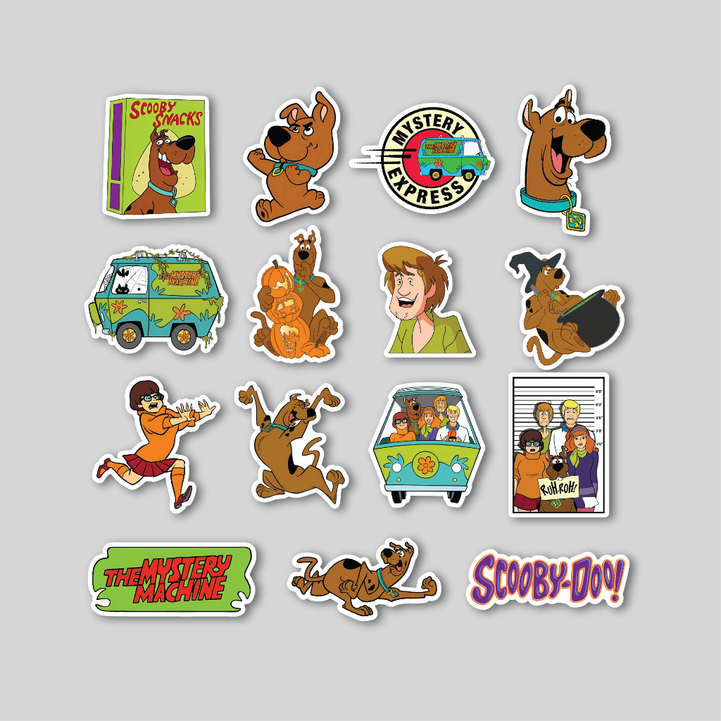 

Sticker Pack Scooby Doo | Sticker Tumbler | Stiker Laptop Koper Helm