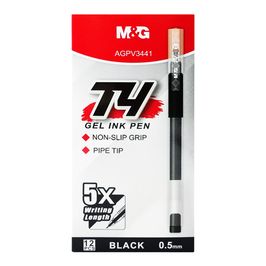 

Ballpoint Gel Pen Ink 0.5mm M&G AGPV3441 Pena T4 Non-Slip Grip