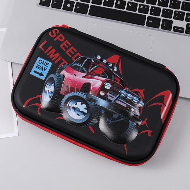 

AHHA Tempat pensil kotak pensil 3D Cowo Hardtop Pencil Case tempat pensil Anak Cowo Kado Ultah Keren tempat pensil paud tk sd berkualitas Stationery Stationery - Hitam Jeep