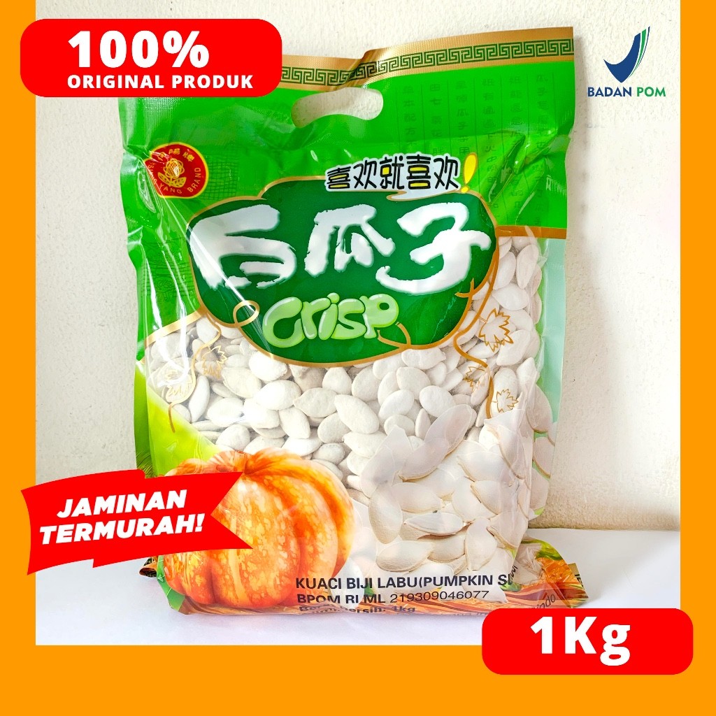 

KUACI PUTIH BIJI 1KG LABU CRISPY HSIANG YANG BRAND TERMURAH