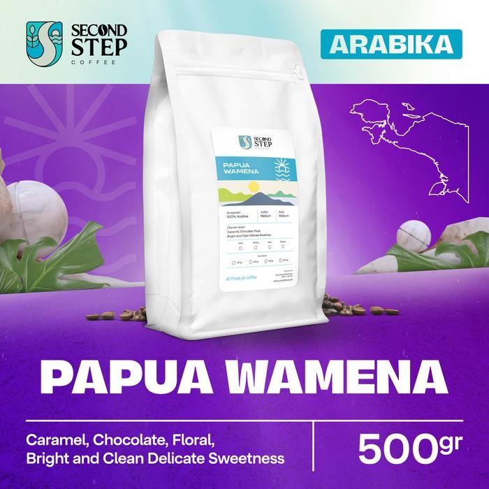 

Kopi Arabika Papua Wamena Arabica Coffee Roast Beans 500gr Biji Bubuk