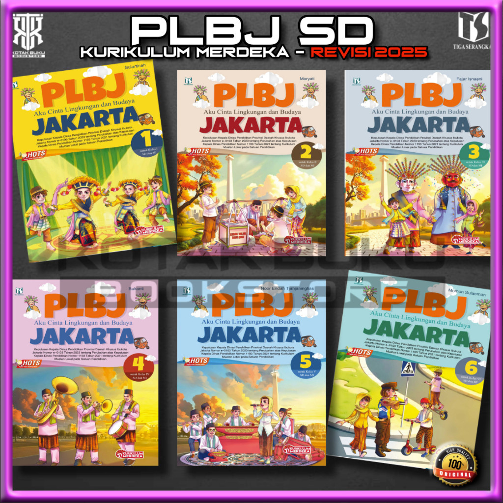 Buku PLBJ Kelas 1 2 3 4 5 6 / AKU CINTA LINGKUNGAN DAN BUDAYA  / PLBJ SD / Kurikulum Merdeka / REVIS