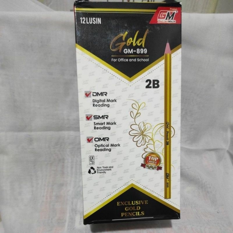 

pensil 2b gold asli per kotak 12 pcs