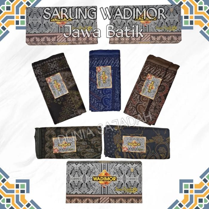 Sarung Wadimor Motif Jawa Batik - navy