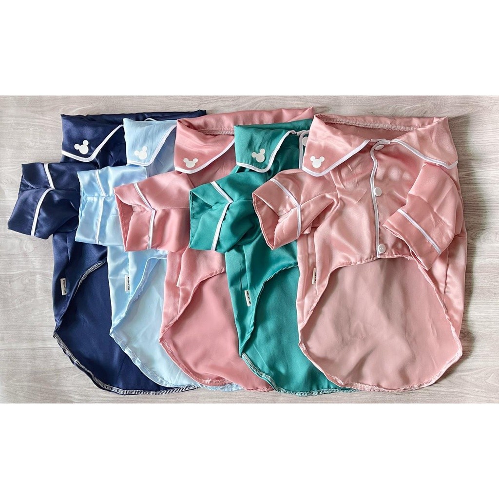 baju tidur lucu untuk anjing kucing piyama satin lucu untuk anjing kucing