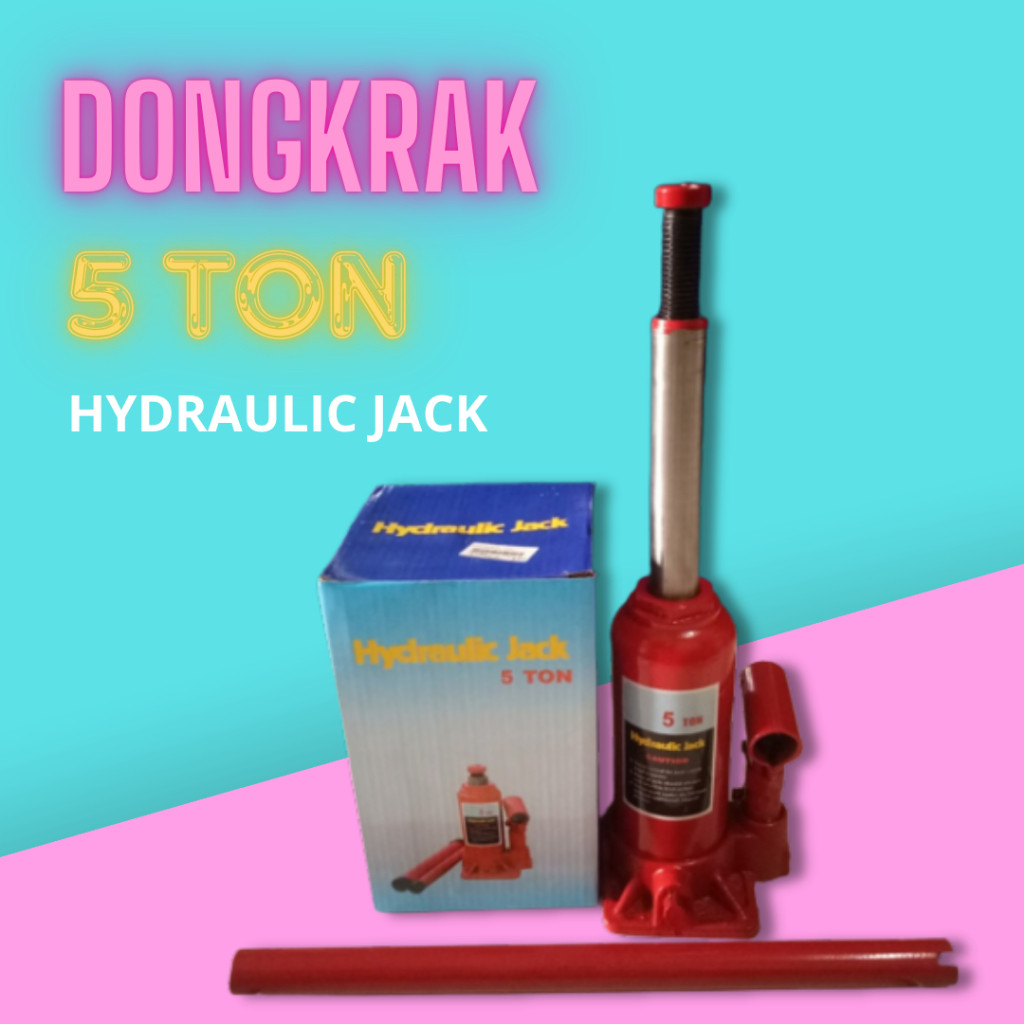 DONGKRAK BOTOL 5 TON HIDROLIK JACK 5TON HYDRAULIC JACK SLS