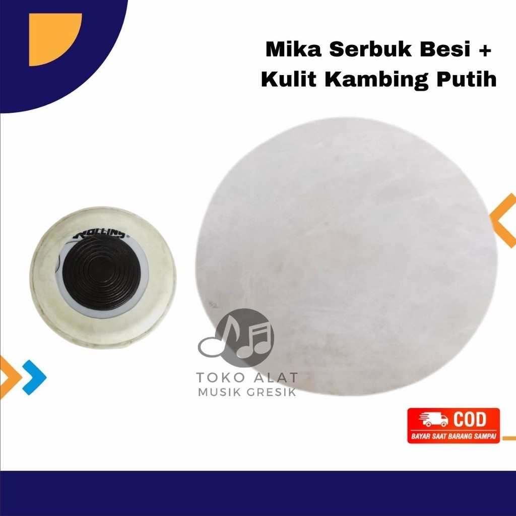 Mika Serbuk Besi Ketipung Satu Paket Kulit Tak Dut Kendang Sahi Roling Ory  Gendang Dangdut Tabla Ko