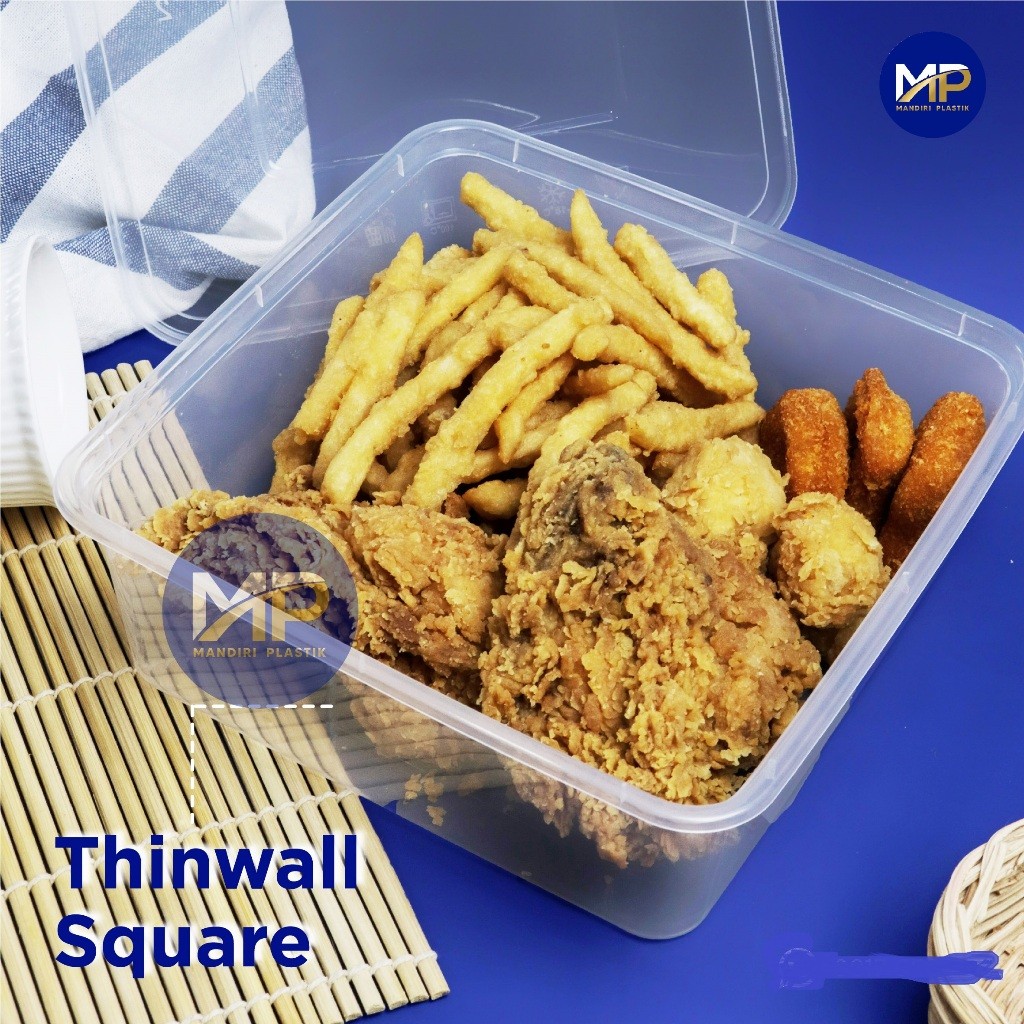 Thinwall OTK 2000 Cup Mika OTI Food Container Kotak Makan 2000ml KOTAK - 25pcs