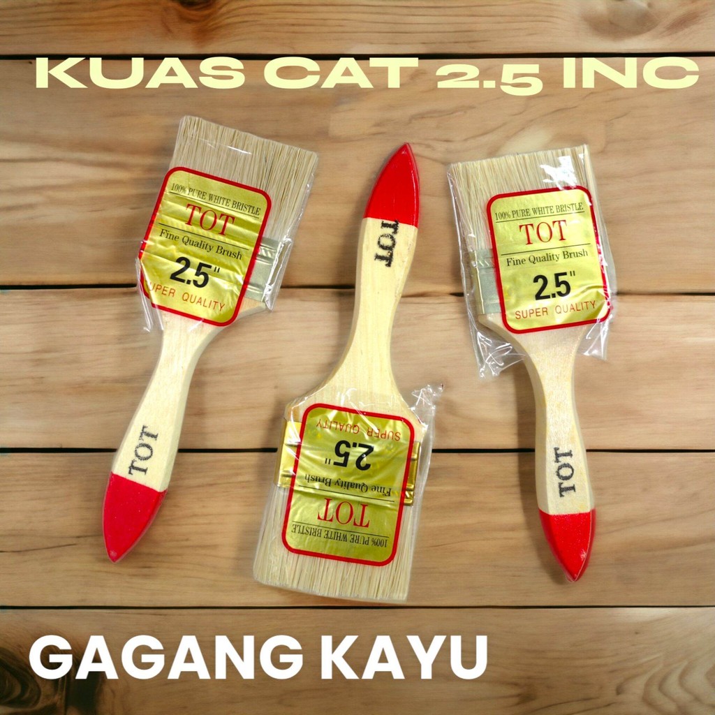 

KUAS CAT GAGANG KAYU MURAH 2.5INC