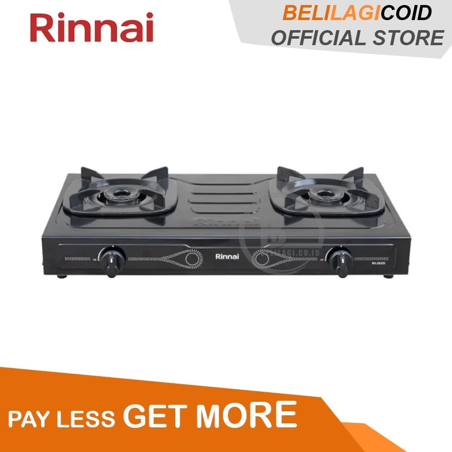 (ORI) Rinnai Kompor Gas 2 Tungku RI 202 S / Kompor Rinnai 2 Tungku RI-202S / Kompor Gas Rinnai ORIGI