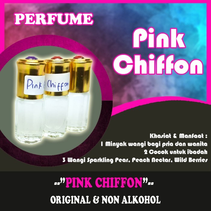 PARFUM PINK CHIFFON MINYAK WANGI ASLI 100 PERSEN MURNI NON ALKOHOL