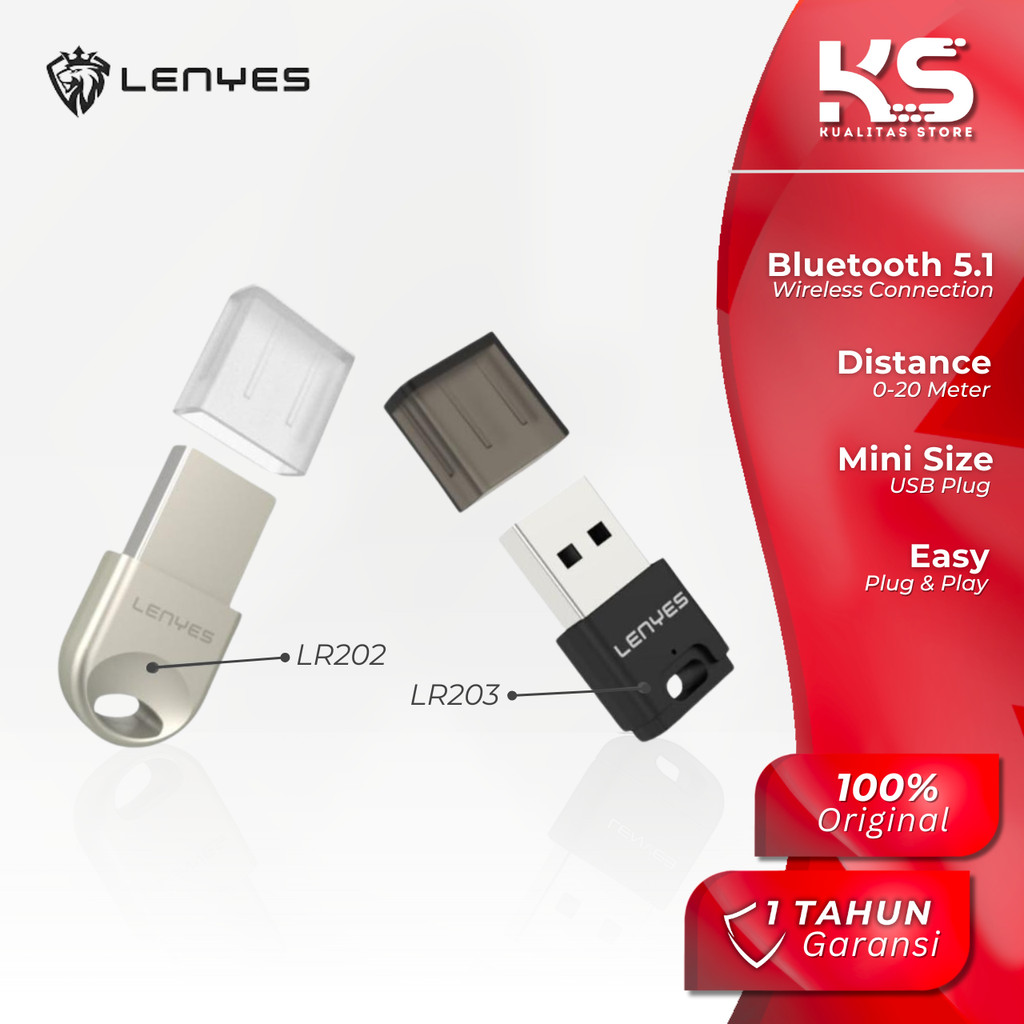 LENYES Bluetooth Receiver 5.1 Colokan Usb untuk Speaker Mobil Dvd LR202 LR203